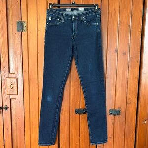 AG Adriano Goldschmied Dark Indigo Skinny Jeans Sz 29/31.  WJ